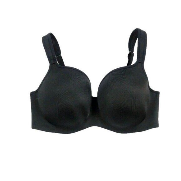 Cacique Lane Bryant Bra Smooth Balconette Underwire Plus Size 40DDD Black - Picture 1 of 8
